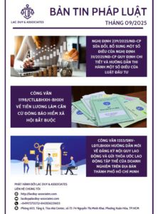 Bản Tin Pháp Lý Tháng 9/2025